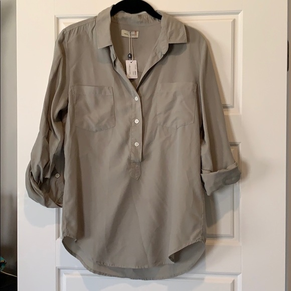 Poppy Shirt Sage S - Picture 4 of 5